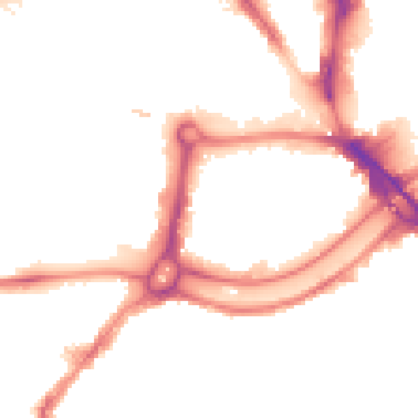 Night-time road noise heatmap for BS1 6RE