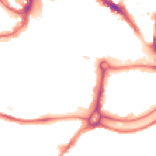 Night-time road noise heatmap for BS1 6SP
