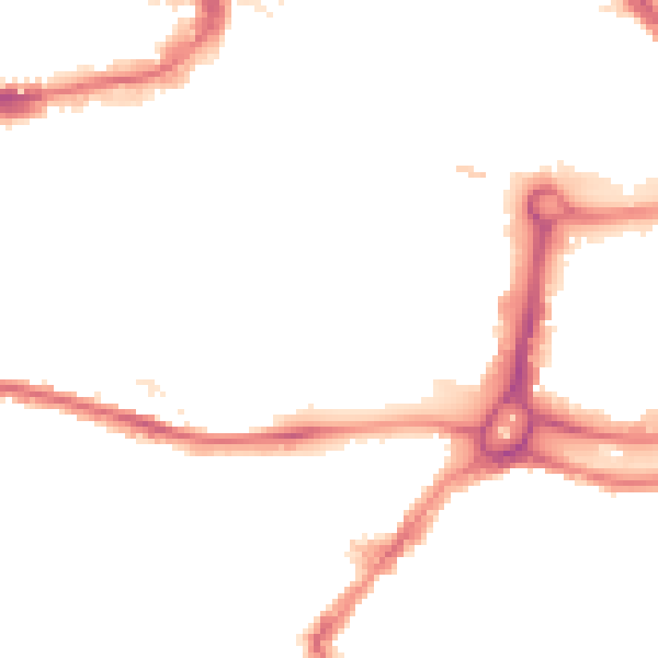 Night-time road noise heatmap for BS1 6UB