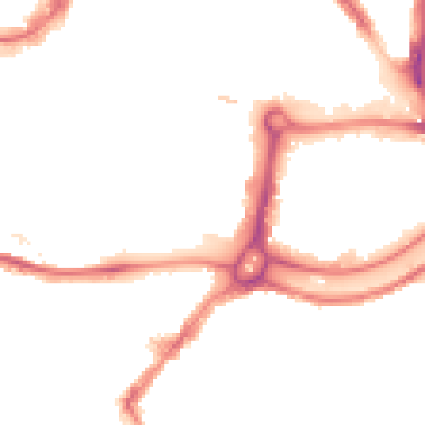 Night-time road noise heatmap for BS1 6UE