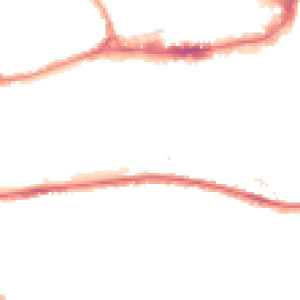 Night-time road noise heatmap for BS1 6UJ