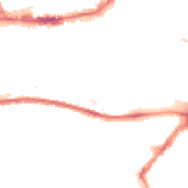 Night-time road noise heatmap for BS1 6UW