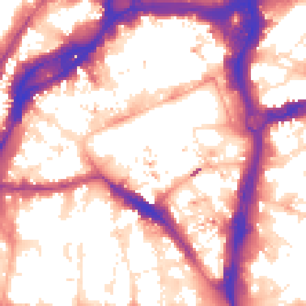 Daytime road noise heatmap for BS1 6WF