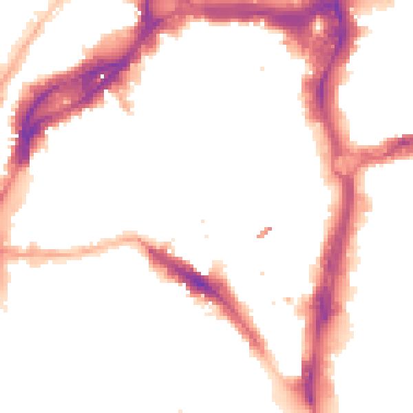 Night-time road noise heatmap for BS1 6WF
