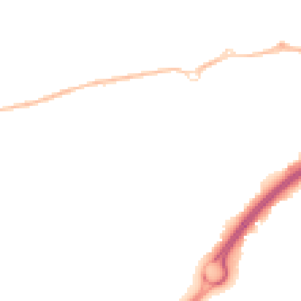 Night-time road noise heatmap for BS22 6BE