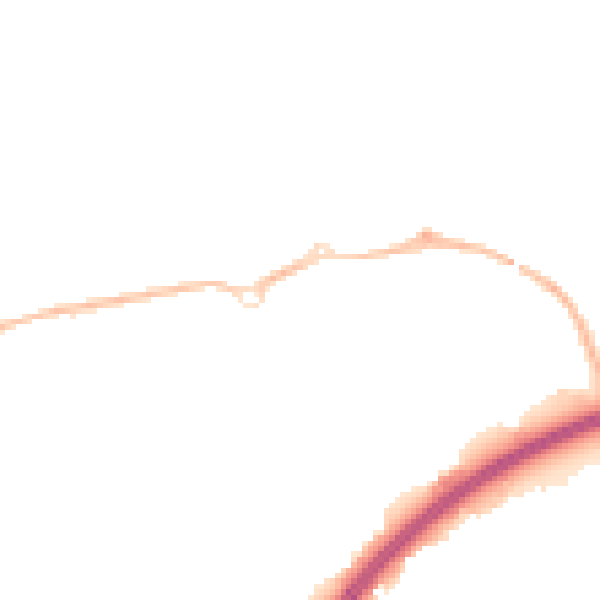 Night-time road noise heatmap for BS22 6BW