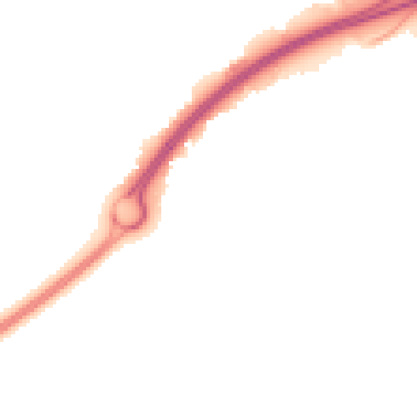 Night-time road noise heatmap for BS22 6DD
