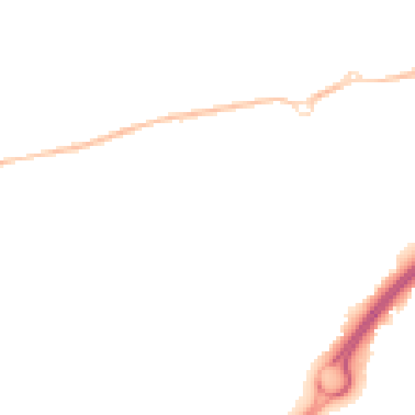 Night-time road noise heatmap for BS22 6RZ