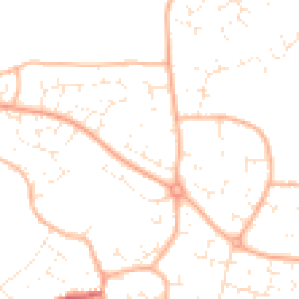 Daytime road noise heatmap for BS22 6UP