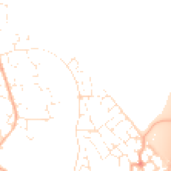Daytime road noise heatmap for BS22 7AH