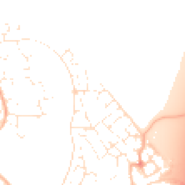 Daytime road noise heatmap for BS22 7FF
