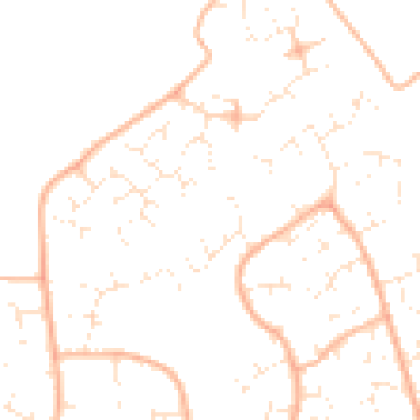 Daytime road noise heatmap for BS22 7HL