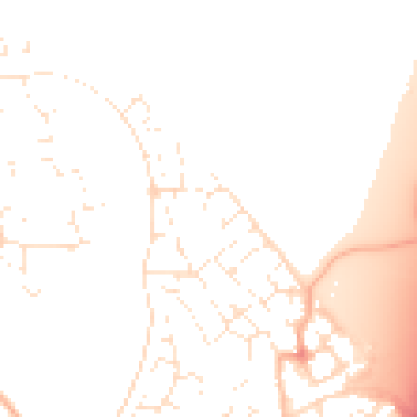 Daytime road noise heatmap for BS22 7JH