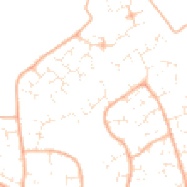 Daytime road noise heatmap for BS22 7JX