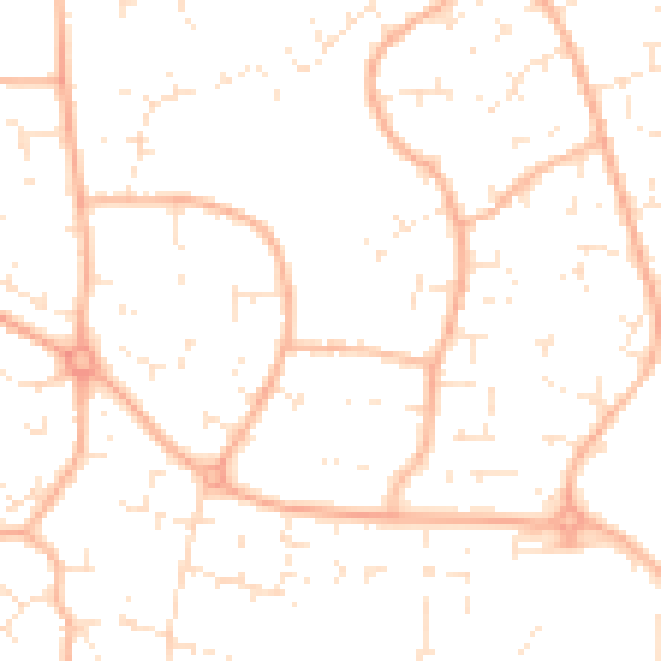 Daytime road noise heatmap for BS22 7PQ