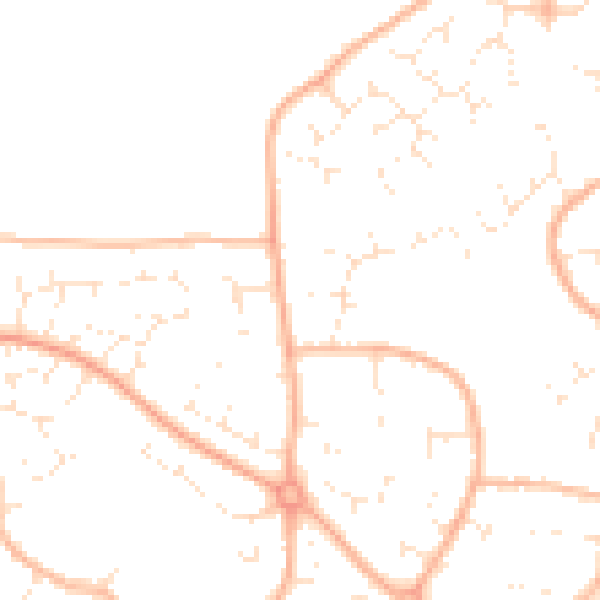 Daytime road noise heatmap for BS22 7PT