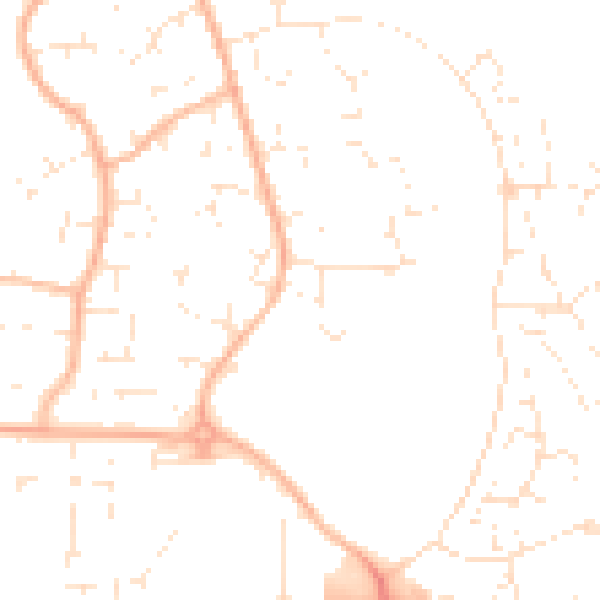 Daytime road noise heatmap for BS22 7QW