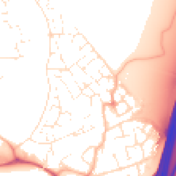 Daytime road noise heatmap for BS22 7RE