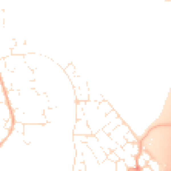 Daytime road noise heatmap for BS22 7SJ