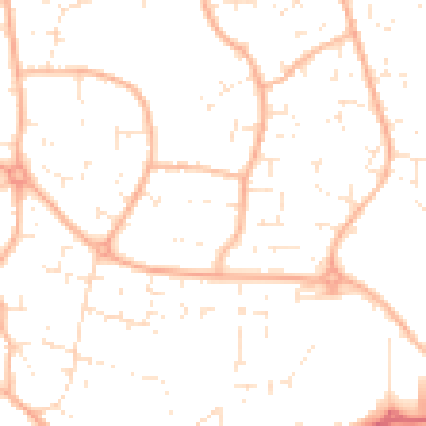 Daytime road noise heatmap for BS22 7TQ