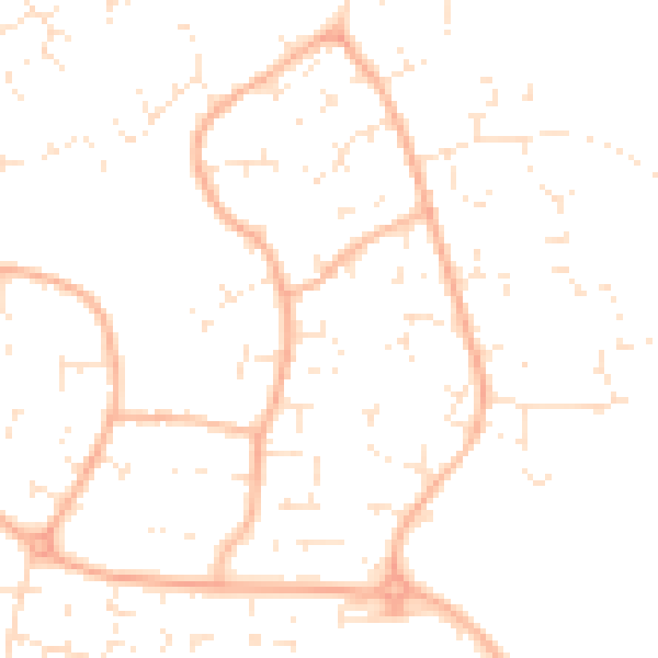 Daytime road noise heatmap for BS22 7TS