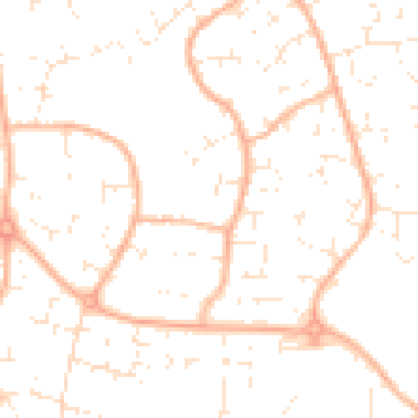 Daytime road noise heatmap for BS22 7TU