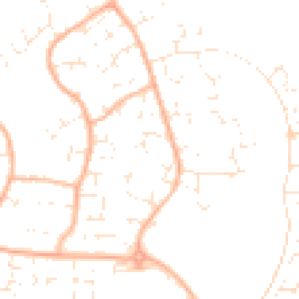 Daytime road noise heatmap for BS22 7UY