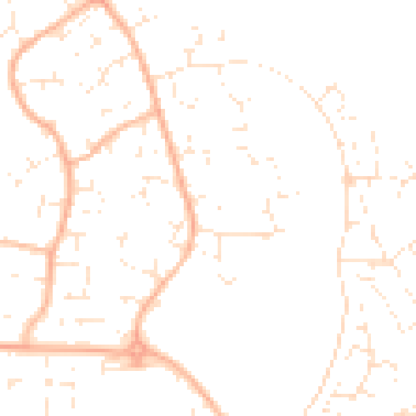 Daytime road noise heatmap for BS22 7XB