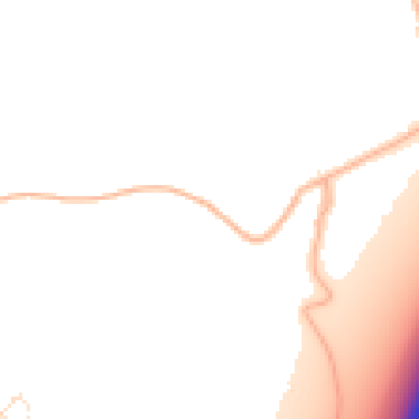 Daytime road noise heatmap for BS22 7YA