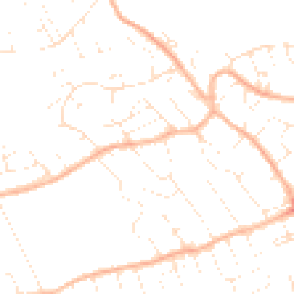 Daytime road noise heatmap for BS22 8DA