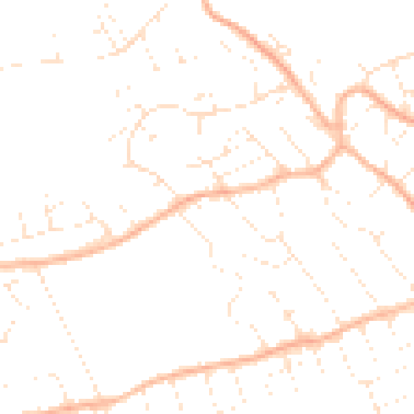 Daytime road noise heatmap for BS22 8DH
