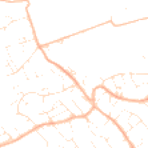 Daytime road noise heatmap for BS22 9BT