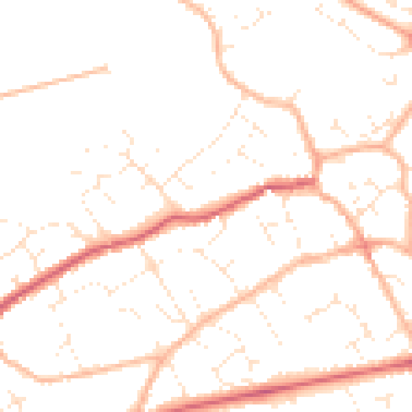 Daytime road noise heatmap for BS22 9EJ