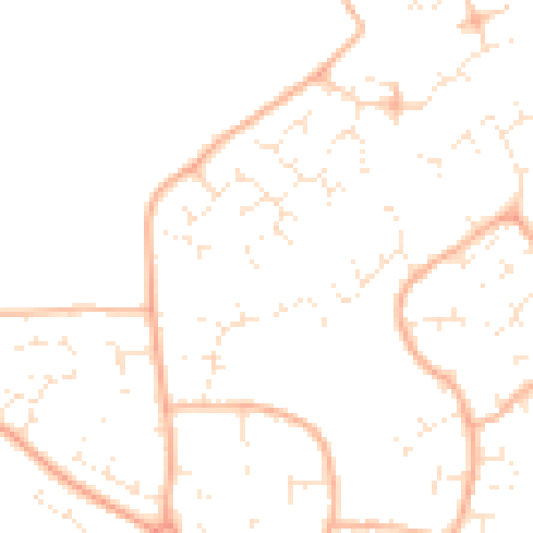 Daytime road noise heatmap for BS22 9FJ