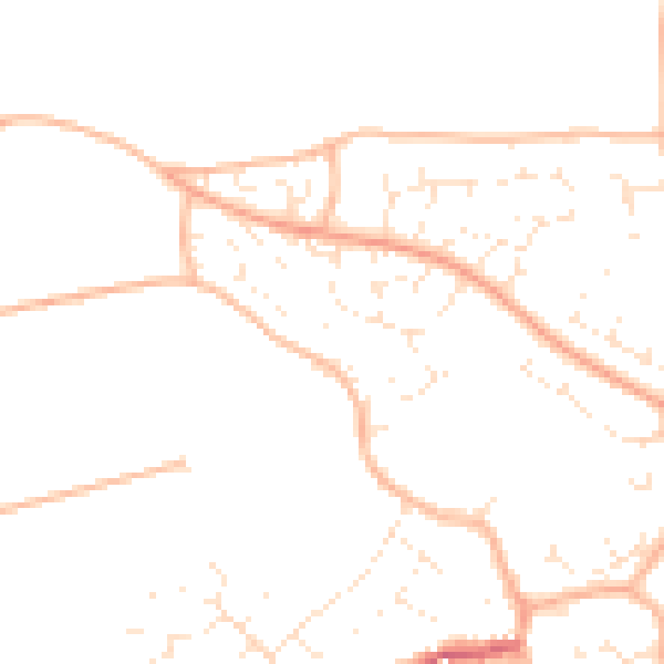 Daytime road noise heatmap for BS22 9LG