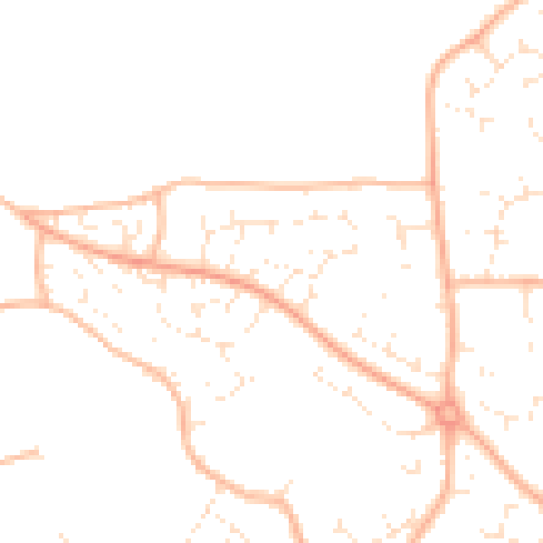 Daytime road noise heatmap for BS22 9PQ