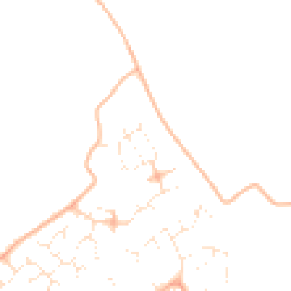 Daytime road noise heatmap for BS22 9QJ