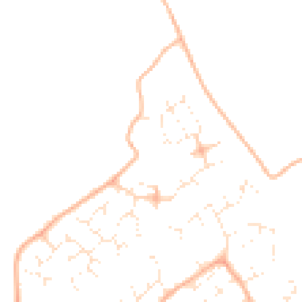 Daytime road noise heatmap for BS22 9TF