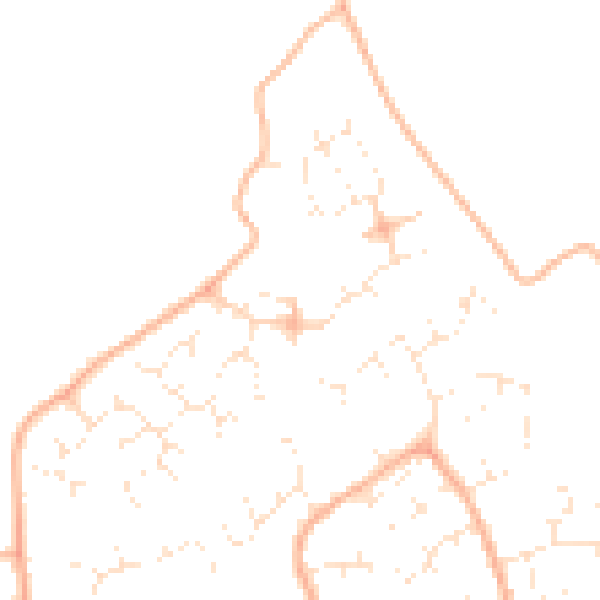 Daytime road noise heatmap for BS22 9WD