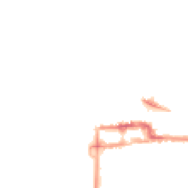Night-time road noise heatmap for BS23 1AP