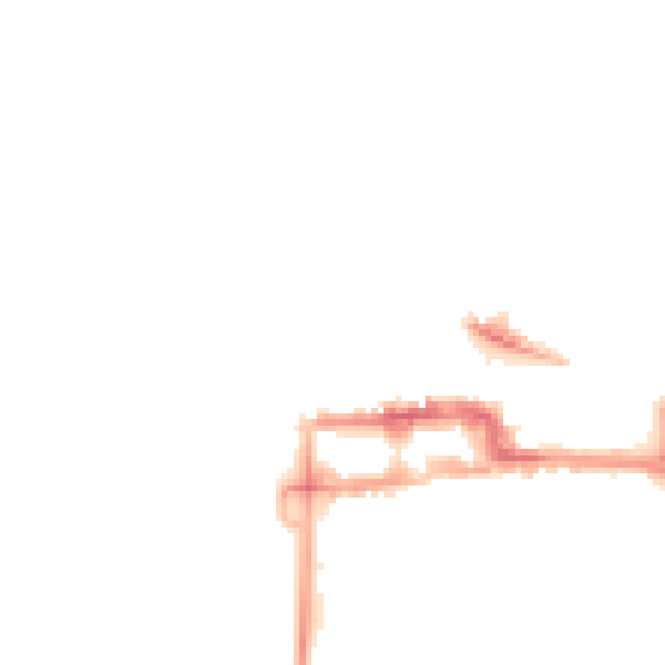 Night-time road noise heatmap for BS23 1AS