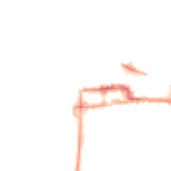 Night-time road noise heatmap for BS23 1AX