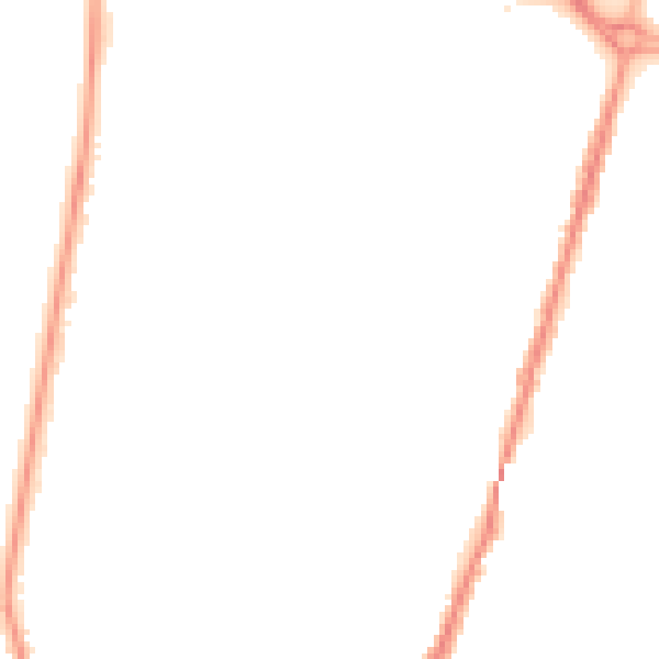 Night-time road noise heatmap for BS23 1BS