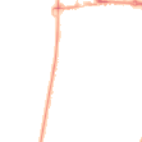 Night-time road noise heatmap for BS23 1DA