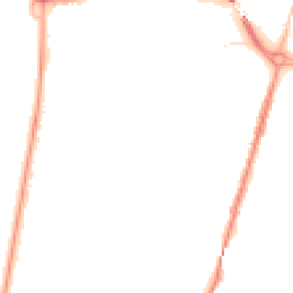 Night-time road noise heatmap for BS23 1DD