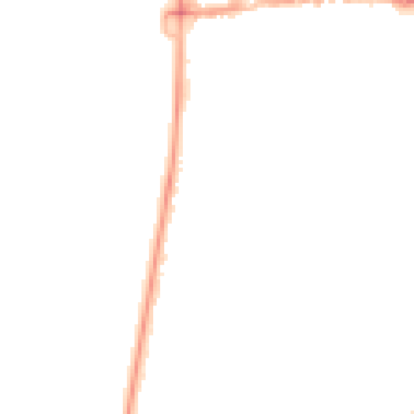 Night-time road noise heatmap for BS23 1DG