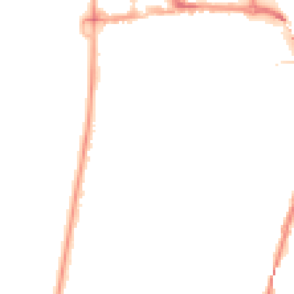 Night-time road noise heatmap for BS23 1EB