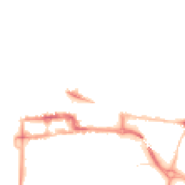 Night-time road noise heatmap for BS23 1HG