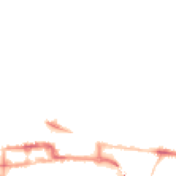 Night-time road noise heatmap for BS23 1NG