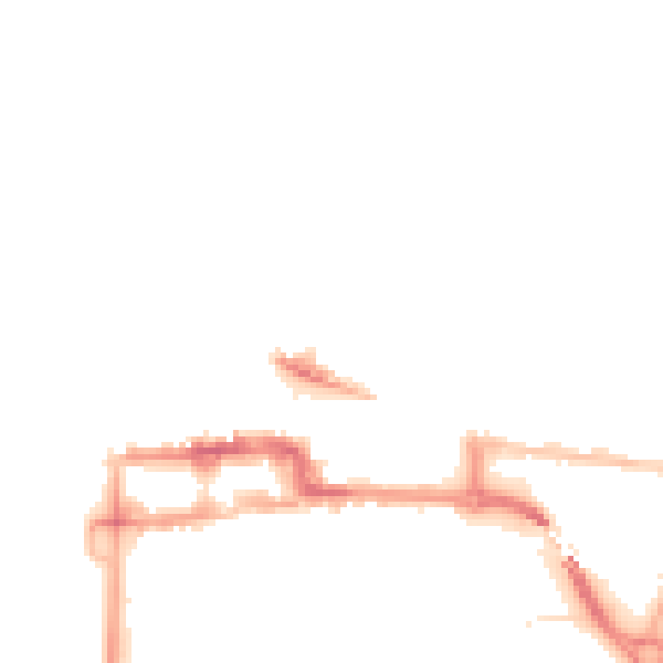 Night-time road noise heatmap for BS23 1RE